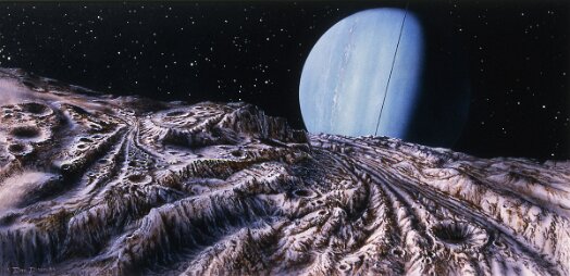 Uranus seen from Miranda