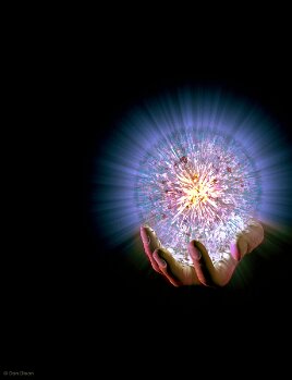 Universe in Hand Inflation Graphic
